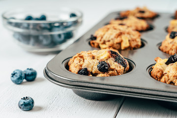 Blueberry And Apple Fruity Cupcakes Muffins