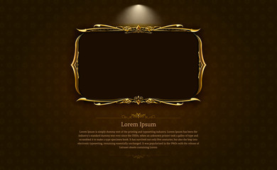 frame border picture gold thai art 1