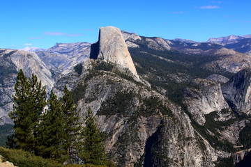Glacier Point, an overlook with a commanding view of Yosemite Valley, Half Dome, Yosemite Falls