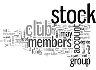 How To Form Stock Club