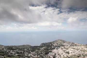 view point from Monte Solaro on the island of Capri