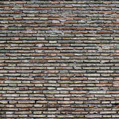Background of old brick wall in at the Colloseum, Rome, Italy