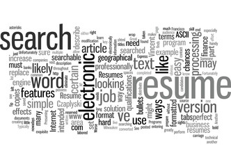 How to Create a Great Electronic Resume