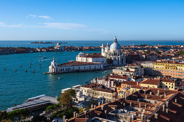 Blick auf die Kirche Santa Maria della Salute in Venedig, Italien