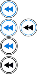 Przycisk poprzedni utwór odtwarzacza © Jaroo