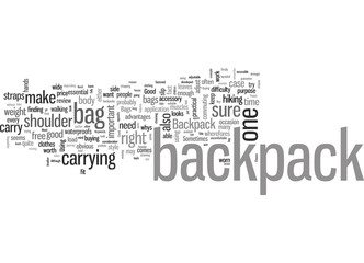 How To Choose A Good Backpack