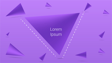 Minimal wallpaper design, vector abstract background with triangle shape composition.