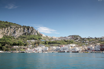 Fototapeta na wymiar harbour on the island of capri