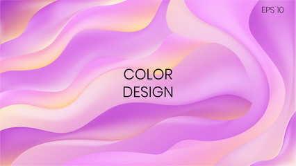 Modern pink background, with wave shape and gradient colorc omposition.