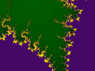 abstract background fractal in mardi gras colors