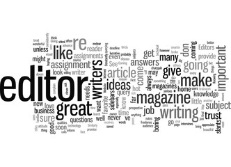 Obraz premium How to Be an Editor s First Choice