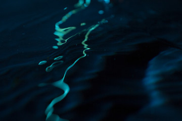 water splashes on a dark background