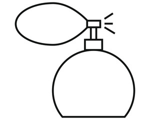 vector icon with perfume shape