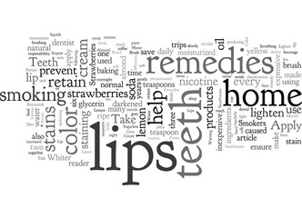 Obraz premium Home Remedies To Retain Teeth And Lip Color For Intense Smokers