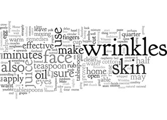 Obraz premium Home Remedies for Wrinkles