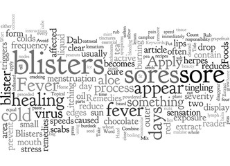 Home Remedies For Fever Blisters