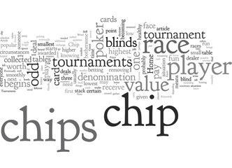 Home Poker Tournaments Chip Races