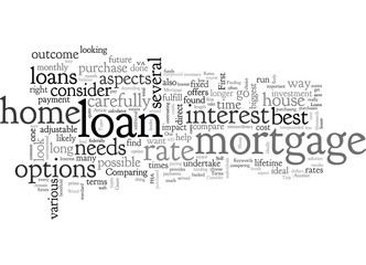 Fototapeta na wymiar Home Mortgage What To Consider