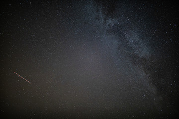 the Milky Way can be seen very well in the starry sky