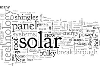 Fototapeta premium Home Improvement New Solar Technology
