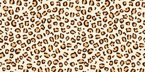 Foto op Plexiglas Leopard seamless print pattern animal vector skin texture, leopard or jaguar pattern © kolonko