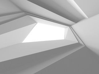Futuristic White Architecture Design Background