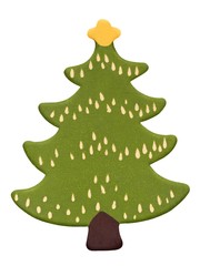 Christmas decoration on white