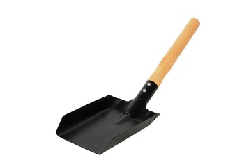 Hand shovel for coal and ash