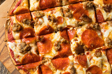 Homemade St Louis Style Pepperoni PIzza