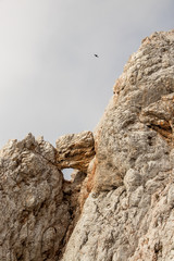 Natural window just below Triglav peak