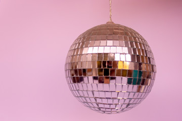 mirror glass disco ball celebration holiday two disco balls new year