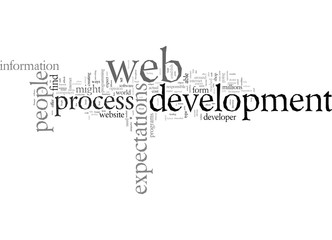 Obraz premium Expectations Of The Web Development Process