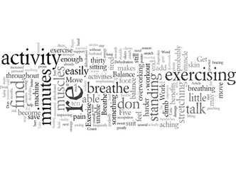 Exercise Take The Burn Out Of It