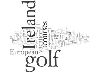 Obraz premium european golf vacations ireland
