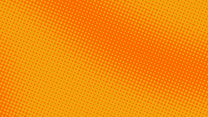 Yellow and orange pop art retro comic background with halftone dots desing, vector illustration eps10