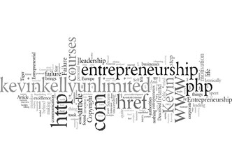 Fototapeta na wymiar Entrepreneurship the Failure Myth