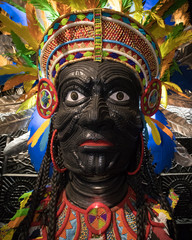 Kolkata, West Bengal / India - September, 2017 Visual journey of streets of Kolkata during Durga puja.