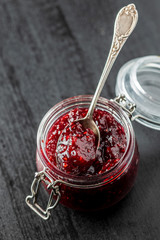 Sweet raspberry jam.