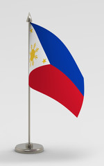 Philippines table flag on a white background.