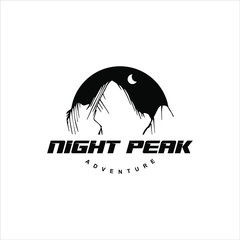 Mountain Logo Design Camp and Hike Vector Template Idea