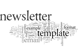 Email Newsletter Templates Text