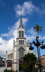 Fototapeta na wymiar St. Louis Cathedral, Fort de France, in the French Caribbean island of Martinique