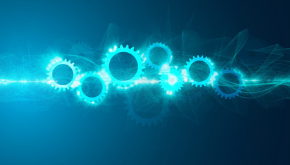 ingranaggi, motore elettrico, meccanismo, forza