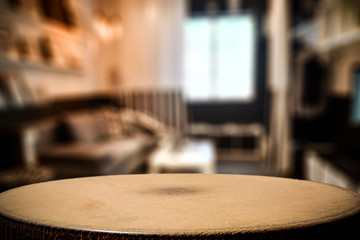 coffee table and free space for your decoration