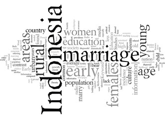 early marriage in indonesia