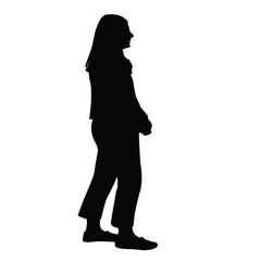 a woman body silhouette vector