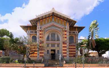 The Schoelcher library., Fort de France city, Martinique island, French West Indies.