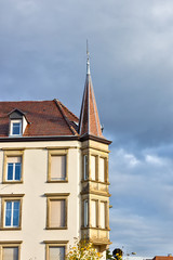 Fototapeta na wymiar House with oriel in Colmar Alsace France