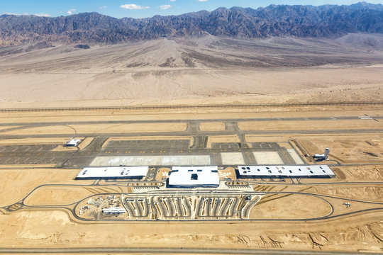 Eilat Ramon Airport ETM aerial view