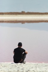 Maharloo Lake (Pink Lake), Iran